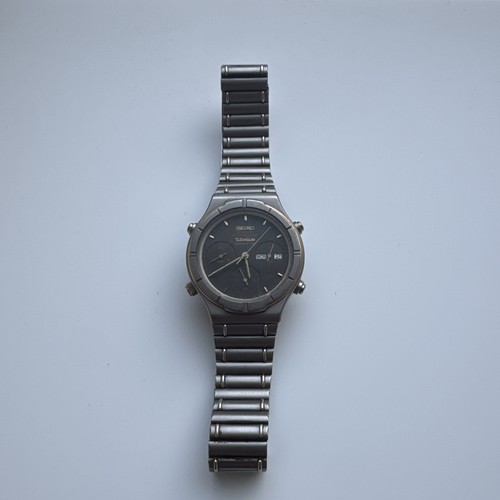 Seiko 7a38 7130 titanium - seiko, 7a38-7130